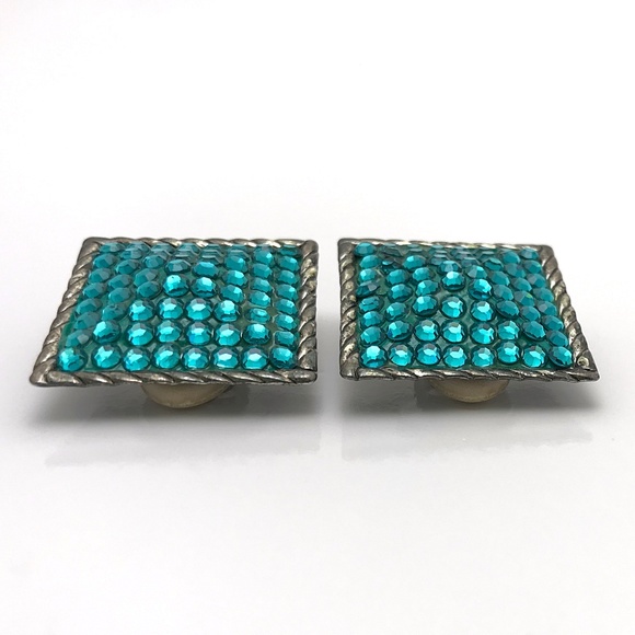 Richard Kerr Rhinestone Earrings - Picture 4 of 8